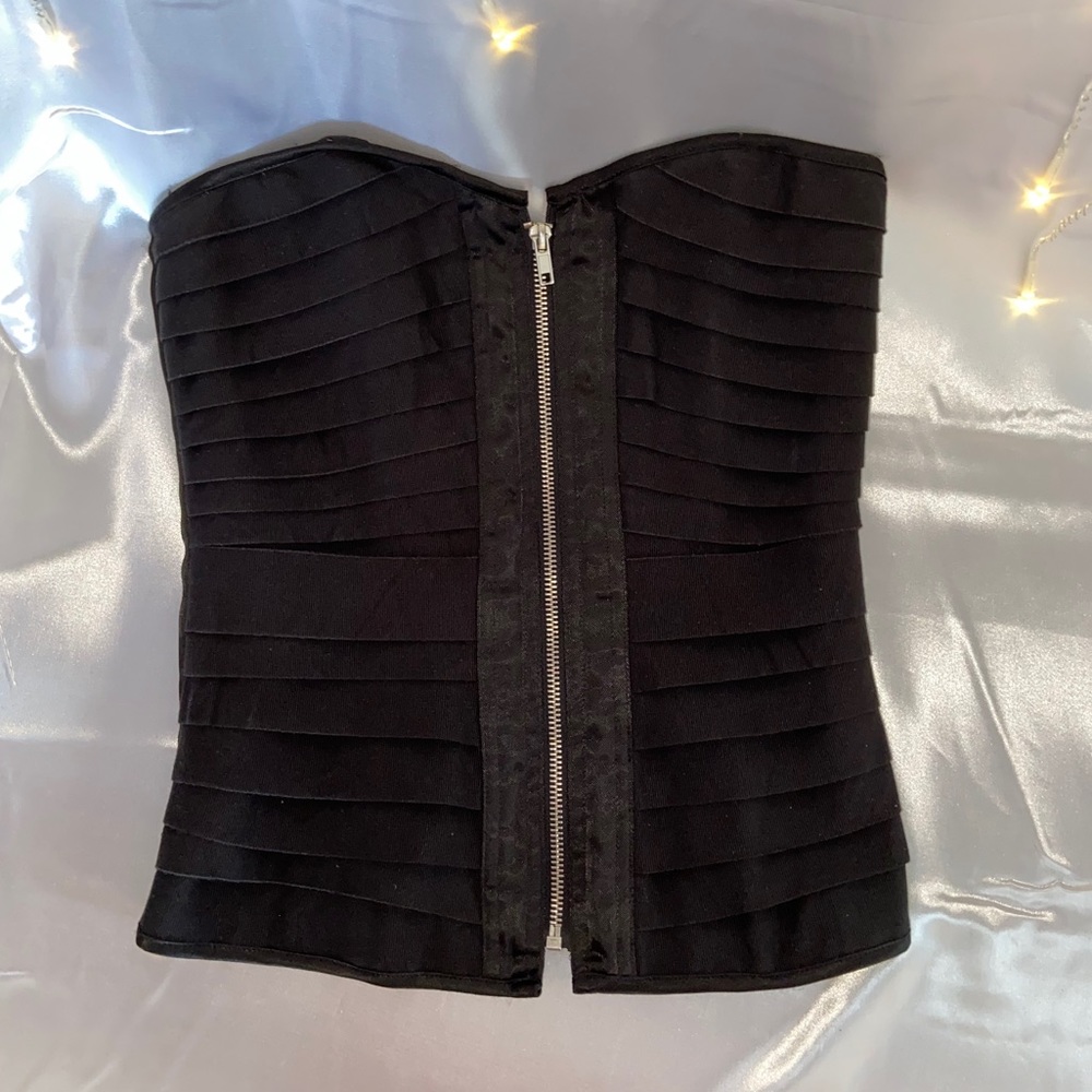 Charlotte Russe | Black Corset Top